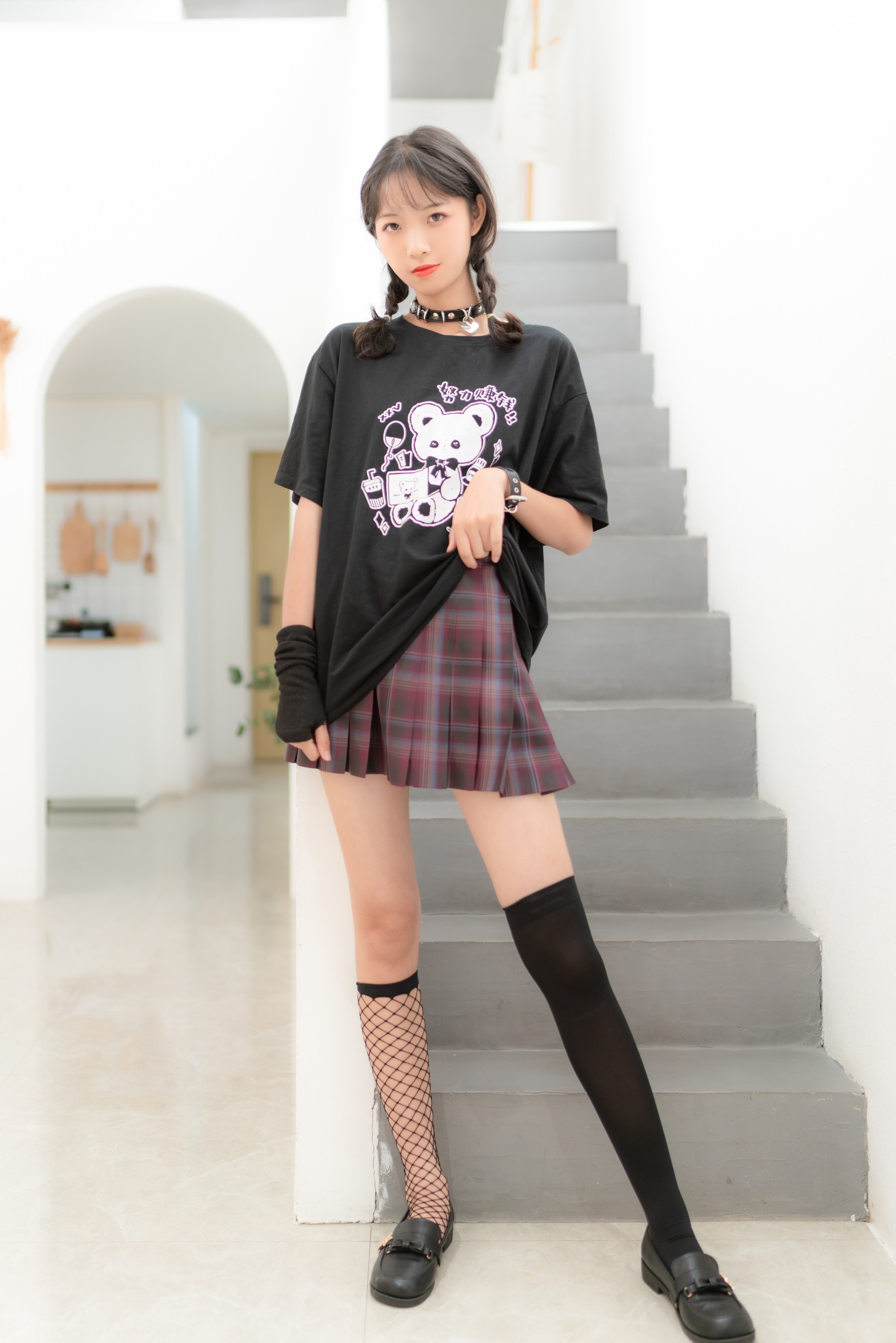 西瓜少女 西呱呀呀呀 - NO.025 西瓜少女(西呱呀呀呀) JK双拼袜 [36P]-XikXak